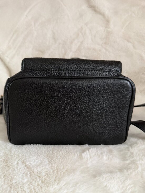 Kate Spade New York Leila Black Pebbled Leather Mini Dome Backpack main image 5